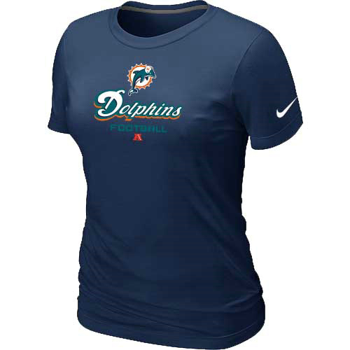 Nike Miami Dolphins Women's Critical Victory NFL T-Shirt - Dark Blue